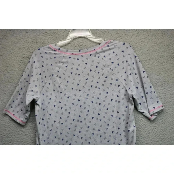 Cuddl Duds Women's Pajama Set-Size Small-Hearts-Cropped-Drawstring - Picture 10 of 10